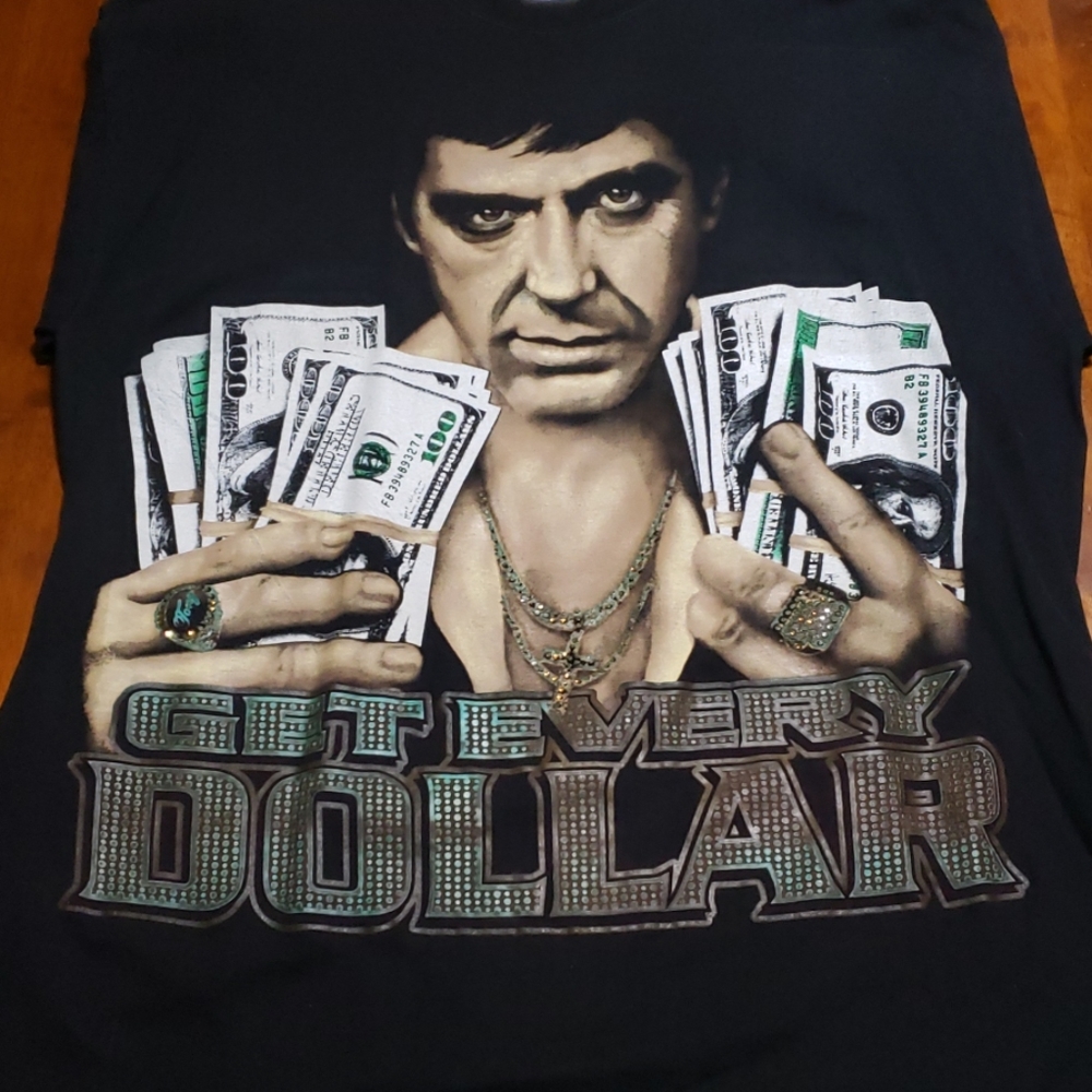 Black mens Al Pacino T-shirt